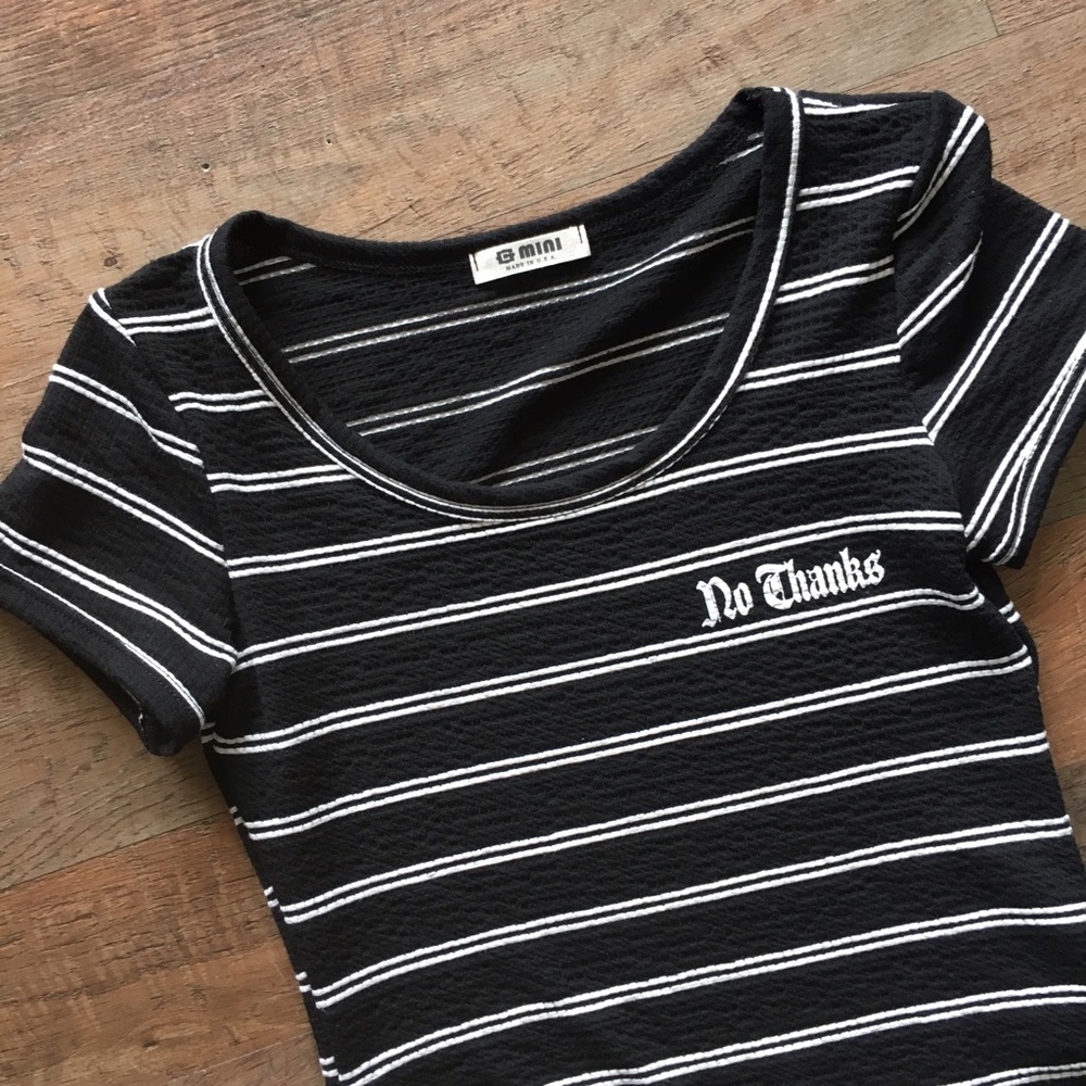 G Mini “No Thanks" Bodysuit